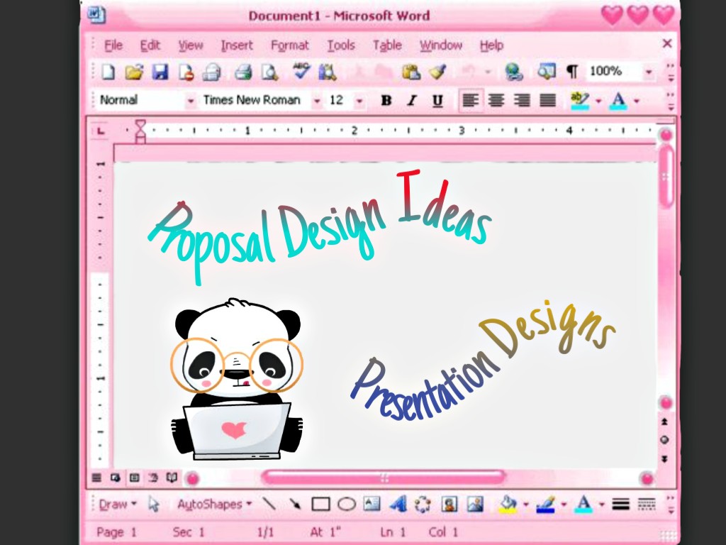 Event Layout Proposal & other Presentation Designs