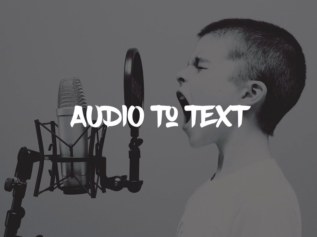 Accepting transcription of audio