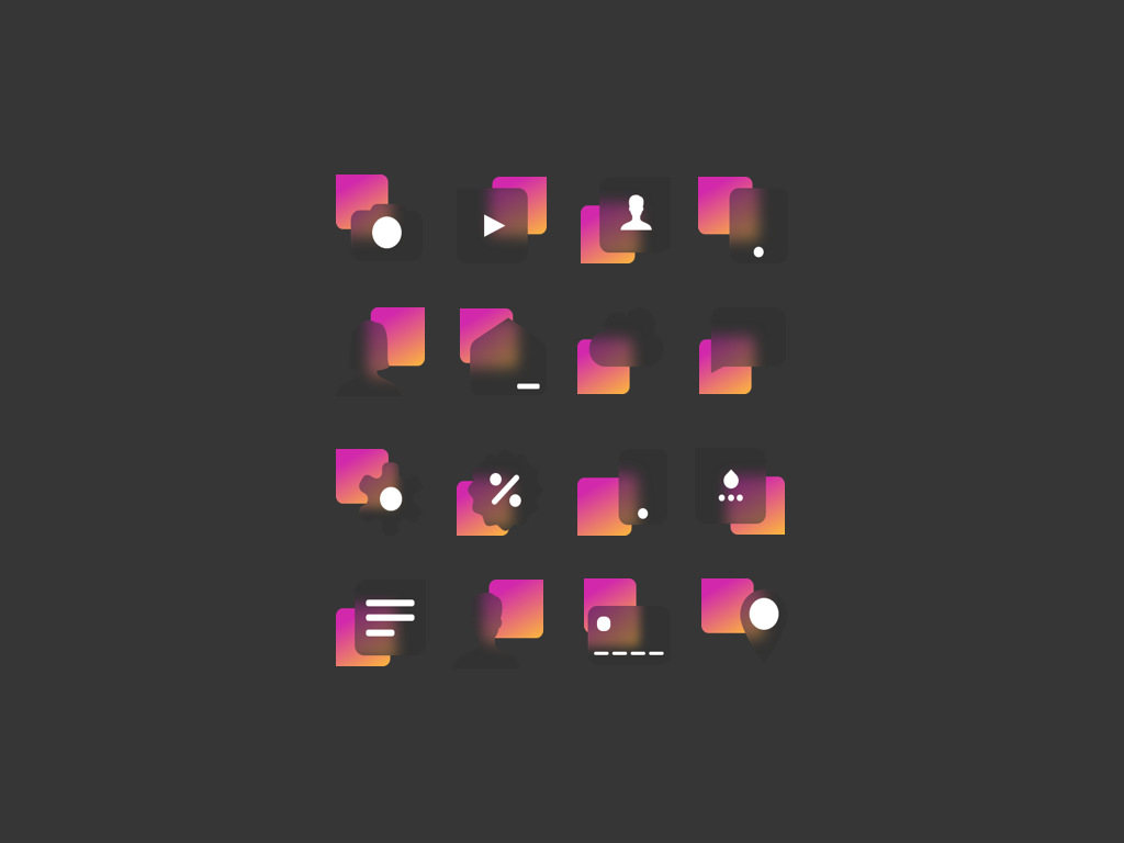 Professional icon set