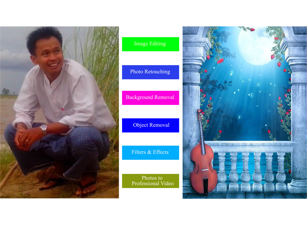 Editing beautiful phto