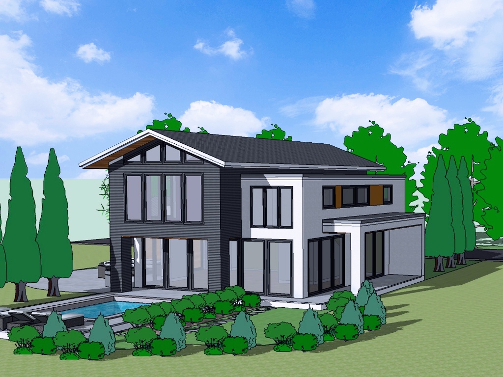 3D တစ်ထပ်၊ နှစ်ထပ် အိမ်ပုံများ ဆွဲပေးသည်