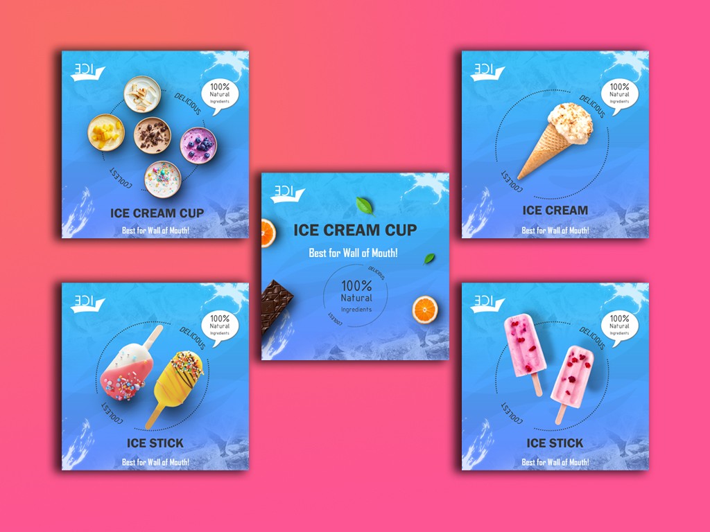 Social media post package design