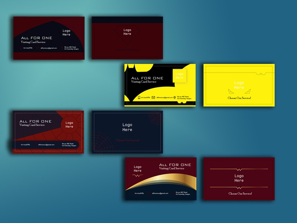 Business card design/Marvel Theme Design