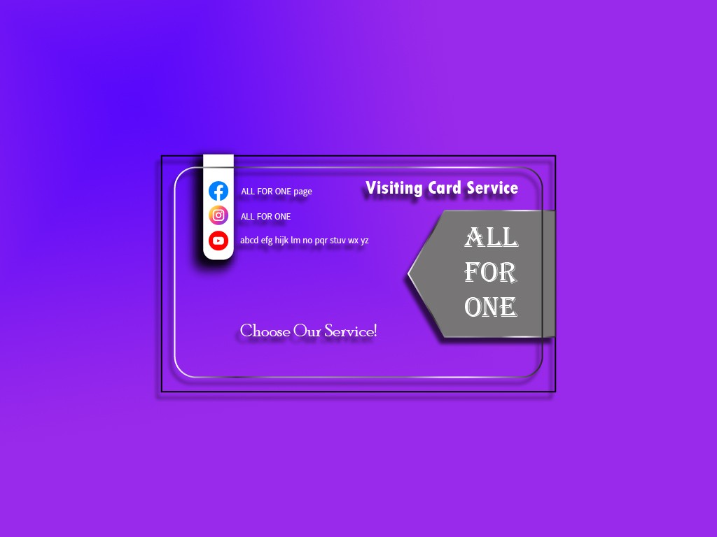 Business card design/Mirror Card Design