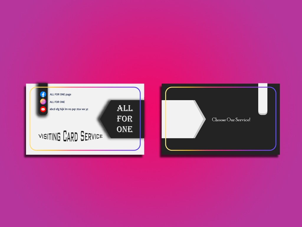 Business card design/Media Type design