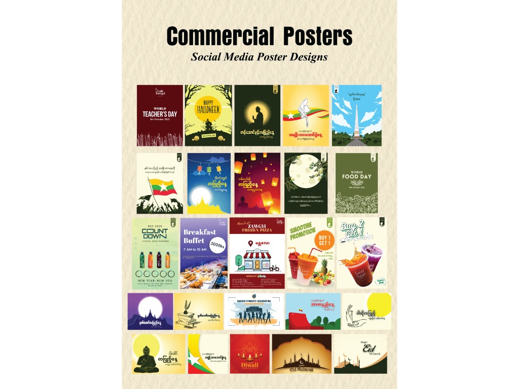 Poster designs for your social media