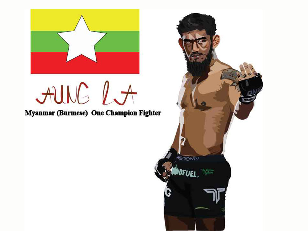 ပုံတွေကို vector artwork ဆွဲပေးပါတယ်