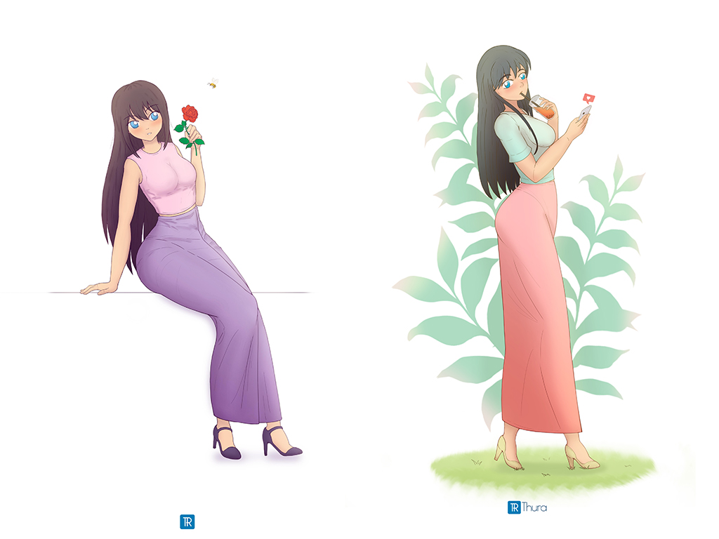 Digital Drawing-( Female Illustration )