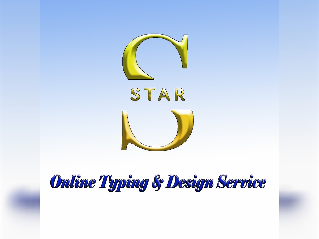 ⭐ Star online typing & design